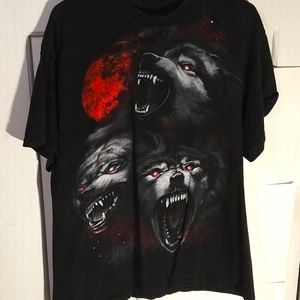 Vintage all over front print t-shirt